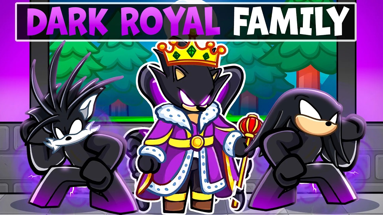 Having a DARK SONIC ROYAL FAMILY in Roblox!