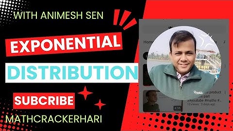 exponential distribution | probability | statistics | part-3
