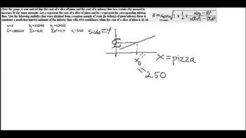 Statistics - Regression - Prediction Interval for Y