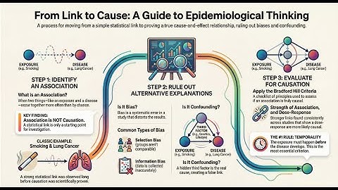 Principles of Association, Causation & Biases in Epidemiological Studies