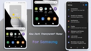 New Dark Transparent Theme For Samsung Device M & J Series By Workshop Theme screenshot 4