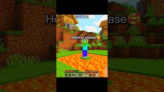 Minecraft Zombie Was Bad But I Saved The Good  trending minecraft shorts