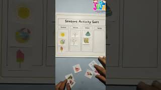 Season Sorting Activity 🍂🌸☀️❄️ | Fun Learning for Kids | JUJU International Preschool