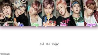 BTS   Not Today LYRICS COLOR CODED HAN ROM ENG