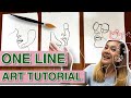 ONE LINE ART TUTORIAL | DIY Line Art | Taglish