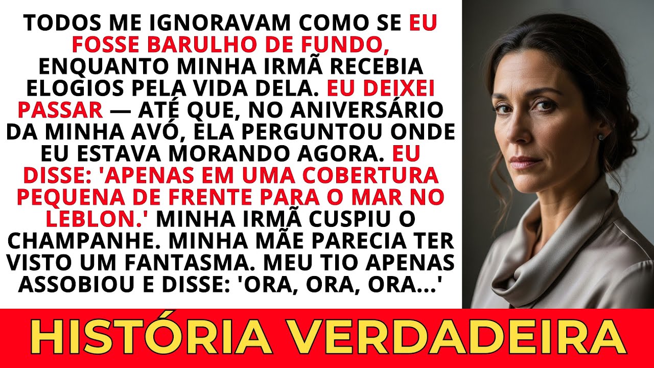 Todos me ignoravam como se eu fosse barulho de fundo enquanto minha irmã recebia elogios..