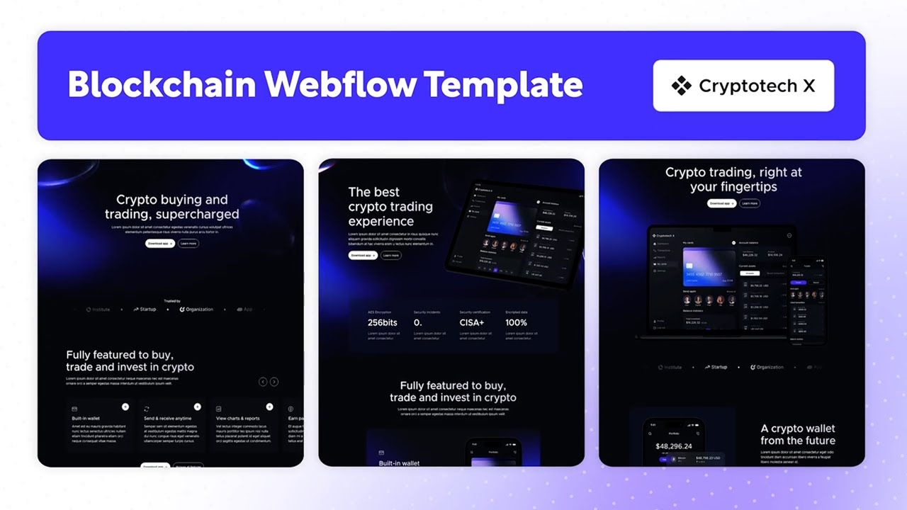 Crypto Website Template | Cryptotech X - BRIX Templates
