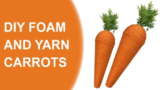 Celebrity DIY Foam and Yarn Carrots Wealth
