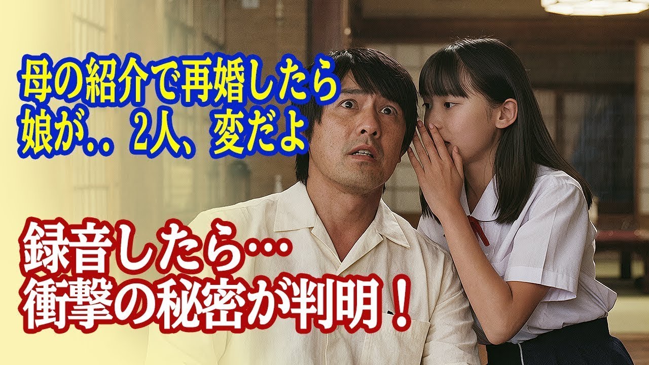 母の紹介で再婚したけど 娘が「おばあちゃんと新しいママ、なんか変だよ」録音機を仕掛けたら…とんでもない秘密が明らかに！