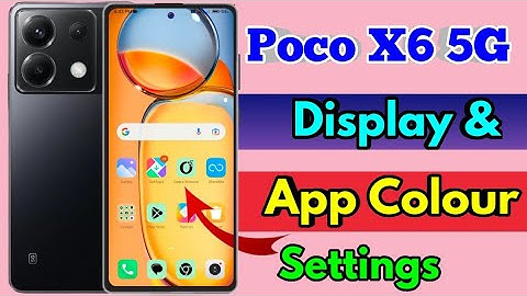 poco x6 5g app color change, poco x6 5g app icon color change