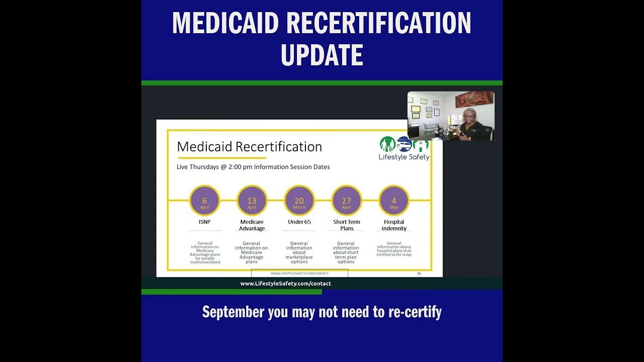Medicaid Recertification Update YouTube
