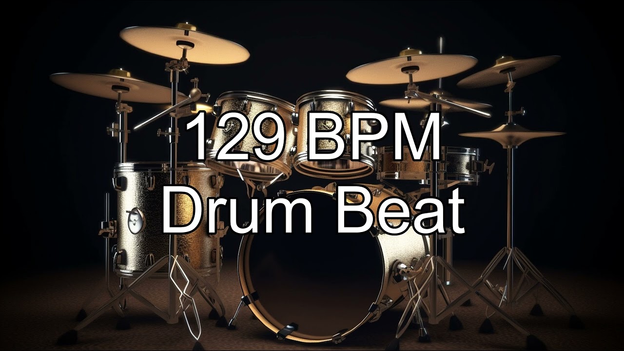 129 BPM Funky Groove Drum Beat for Jamming & Practice