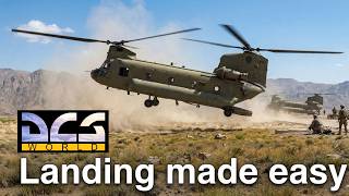 Easy mode landing in the DCS World CH-47 Chinook