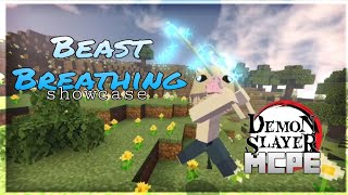 [MCPE] Beast Breathing showcase in Minecraft Demon Slayer mod screenshot 3