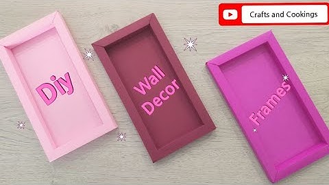 DIY Origami Frame/ RECTANGULAR FRAME USING AN A4 COLOURED PAPER / Photo Frame