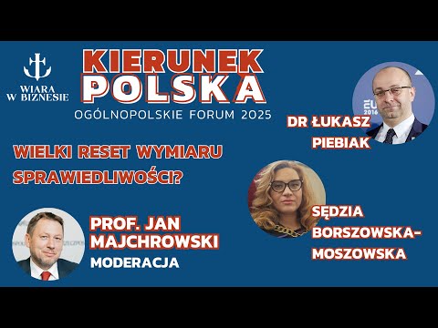 Wielki Reset Wymiaru Sprawiedliwości - dr Piebiak, Borszowska-Moszowska, prof. Majchrowski
