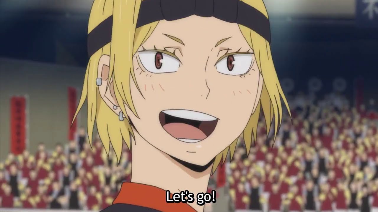 Bless the Karasuno cheer squad - Haikyuu season 3