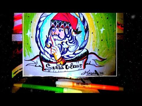 Video: Cara Melukis Santa Claus Dengan Pensil
