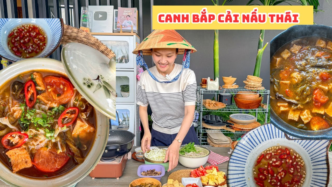 Cách Nấu Canh Chay Chua Ngọt | Canh Bắp Cải Nấu Thái | Accnhi 