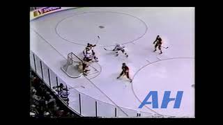 NHL Jan. 13, 1991 Winnipeg Jets v Calgary Flames (R) (HL) Thomas Steen v Frantisek Musil