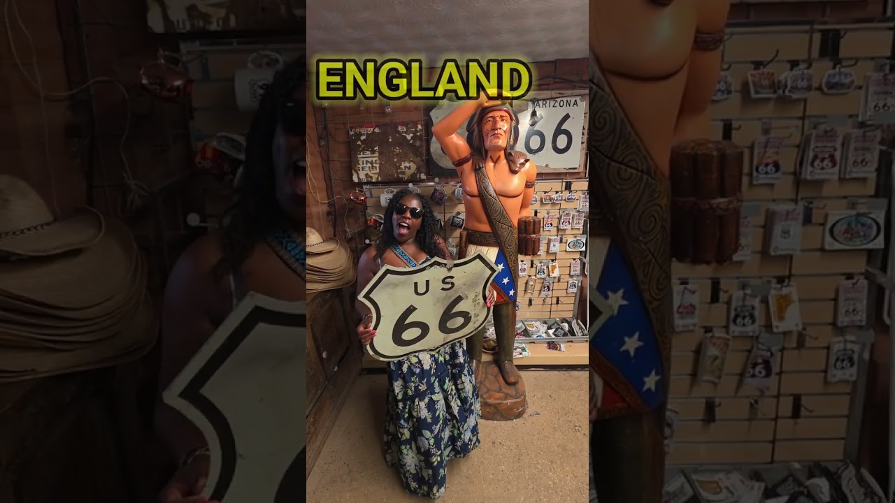 A Traveler From England Gets a Big Route 66 Welcome in Seligman Arizona