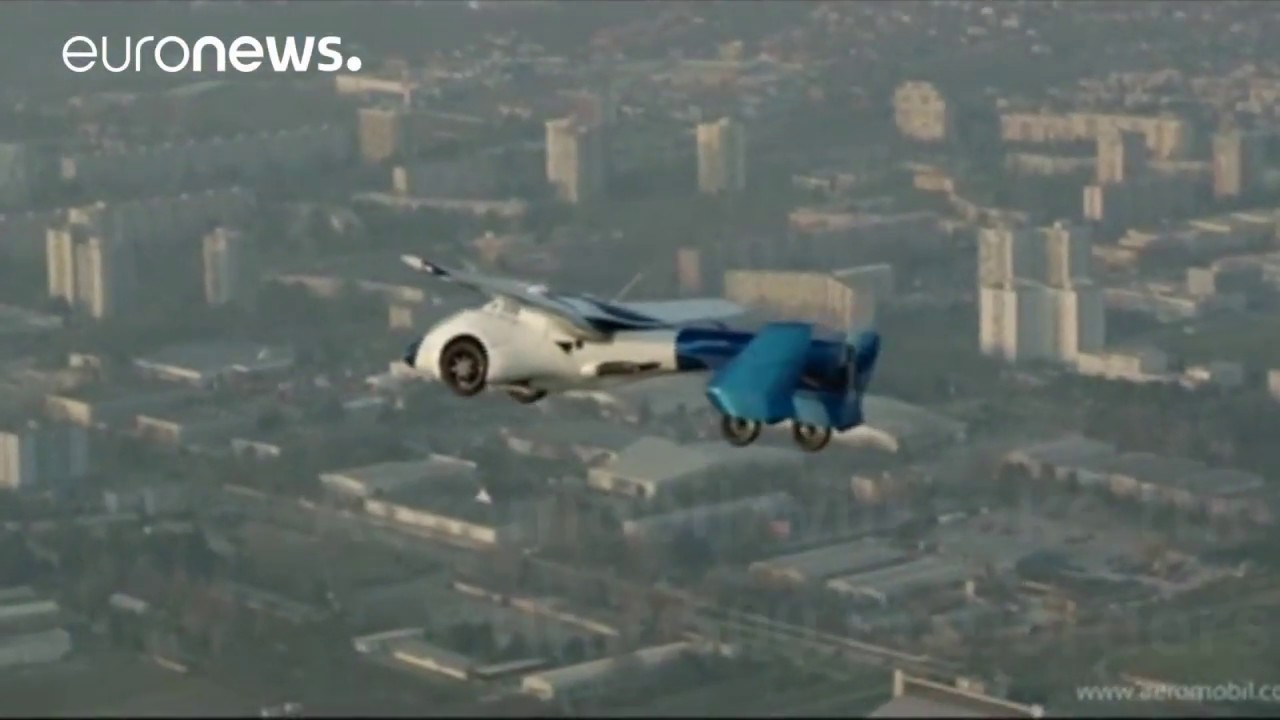Flying cars at luxury auto show in Monaco