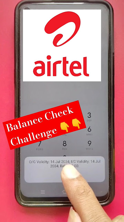 Airtel Balance Check Challenge #shorts