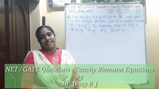 Celebrity CSIR NET / GATE Questions - Analytic functions, Cauchy Riemann conditions Wealth