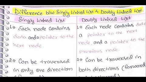 Singly vs Doubly Linked List 🔥 | Clear Difference Explained with Examples!