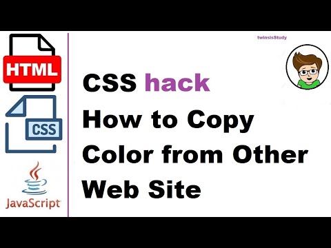 How to create and use Hex color code | Copy color from other website | HTML | CSS Tip #twinsisStudy
