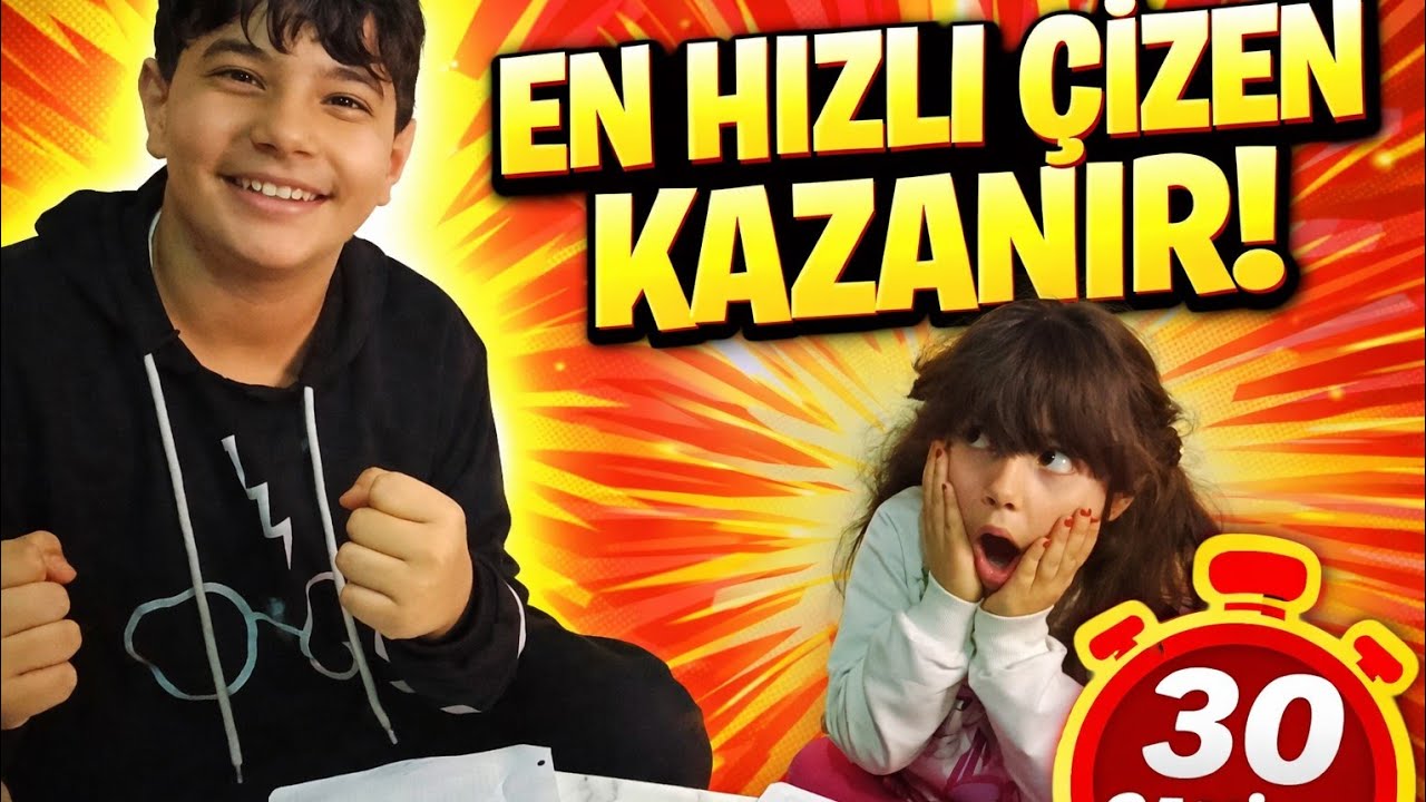EN HIZLI ÇİZEN KAZANIR! 😱 | 30 SANİYEDE ÇİZEMEZSEM CEZA VAR 