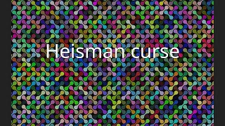 Heisman curse