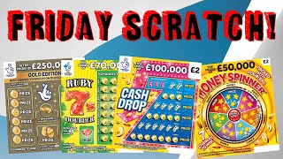 😀😀 Money Spinner, Gold Edition, Cash Drop And Ruby 7's Scratchcards 😀😀 scratch card UK 😀