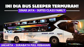 NAIK BUS SLEEPER TERMURAH UNTUK RUTE JAKARTA - SURABAYA - MALANG! // Sinar Jaya Suite Class Family