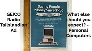 GEICO Radio Tailslandian Ad - What else should you expect? - Personal Computers (for @GeicoMedia )