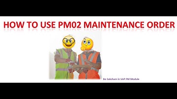 How to create PM02 type order in SAP PM module (For service related Job)#sap #maintenance #pm