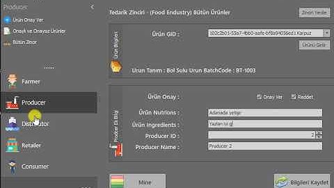 Farmer Application On BlockChain C# WindowsForm Applicatin NoSql