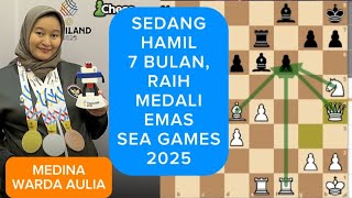 SEDANG HAMIL TUA, MEDINA RAIH EMAS CATUR SEA GAMES 2025 - Hasil Catur Indonesia di Sea Games 2025