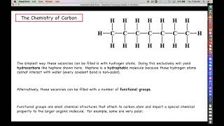 Human Physiology - NEW Chapter 2 Lecture - Part 5 - Carbon Skeletons and Functional Groups