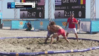 Rnd 1 • BW_M 70 kg • Iosif NIKOLAIDIS(GRE) vs. Adam ALHAFEZ(ROU)