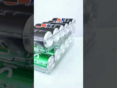 Video Khay đựng lon nước ngọt để tủ lạnh tiện lợi tự động... - youtube
