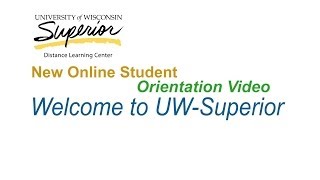 Welcome to the UW-Superior Distance Learning Center