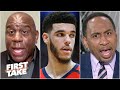 Stephen A. and Magic Johnson face off in a Lonzo Ball debate | First Take