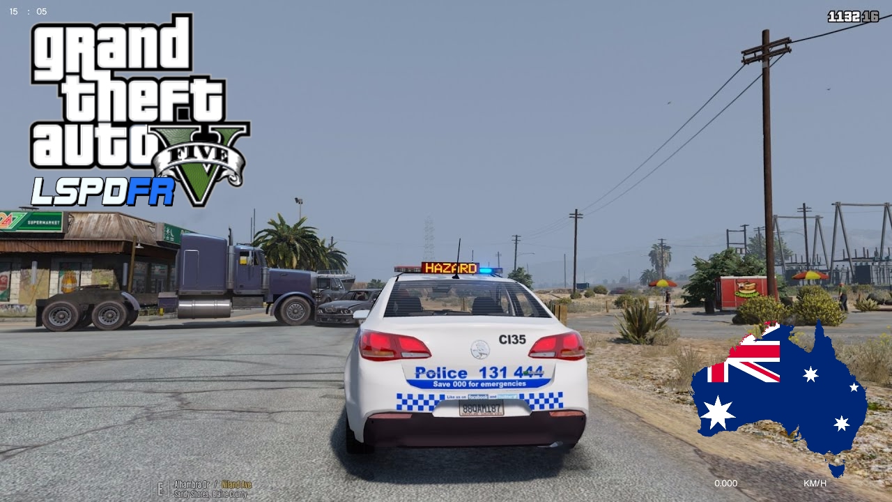 GTA 5 LSPDFR Australia Live Sandy Shores Evoke Patrol (GTA 5 Police