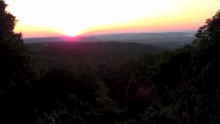 Sunrise over the Ozarks in Arkansas
