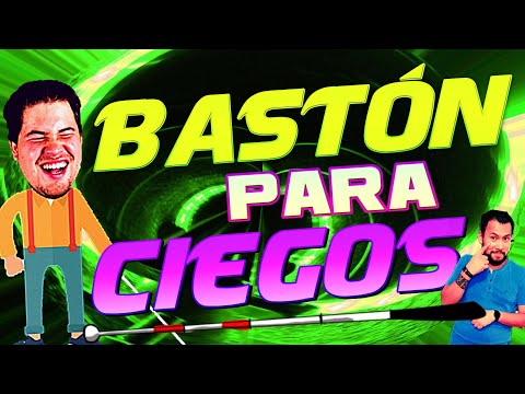 Probando el BASTÓN para CIEGOS | ¿Mejor que un perro guía? | Ojitos de Huevo