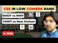 BMSIT vs NMIT vs CMRIT vs New Horizon in 2026 | Computer Science in Low ComedK Rank | ComedK 2026