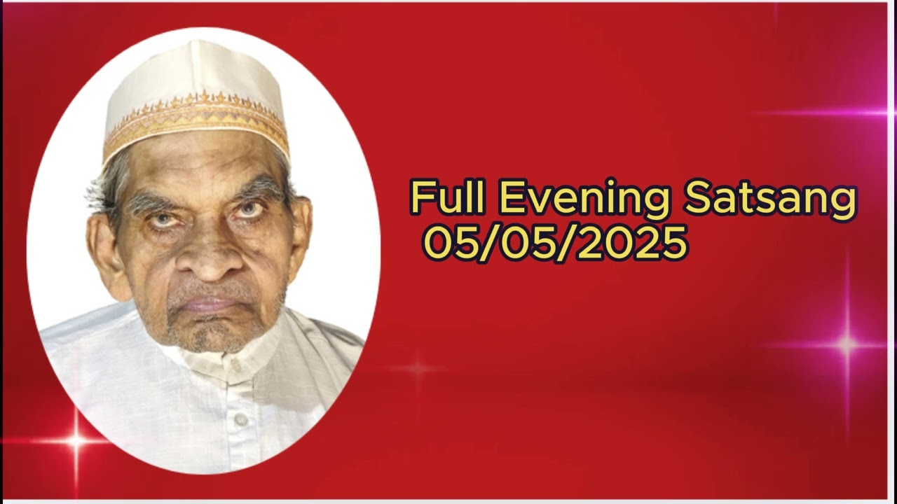 Dayalbagh Ra Dha Sva Aa Mi evening satsang 05:05:2025