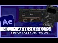 Neu in Adobe After Effects V17.6 &amp; 7 (Alle Funktionen im Überblick) Verbesserte Inhalt. Füllung &amp; Co