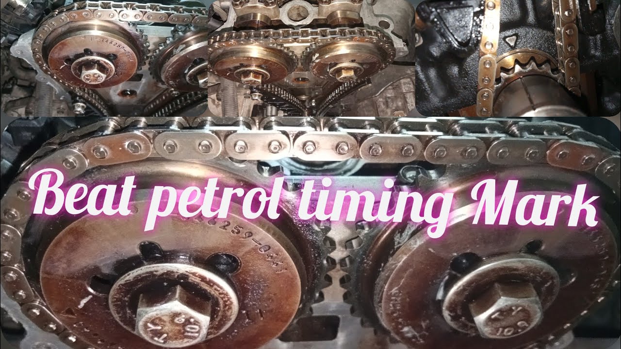Chevrolet beat petrol engine timing marks YouTube